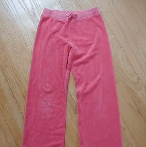 Juicy couture baby pink terry wide leg sweatpants size 10